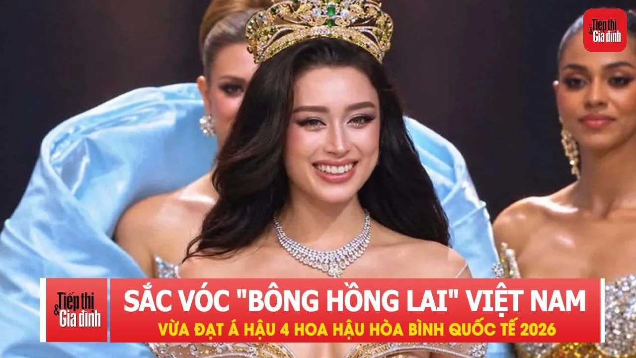 Sắc vóc 'bông hồng lai' Việt Nam vừa đạt Á hậu 4 Hoa hậu Hòa bình Quốc tế 2026