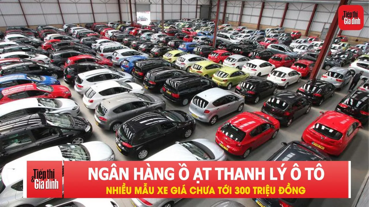 Ngân hàng ồ ạt thanh lý ô tô, nhiều mẫu xe giá chưa tới 300 triệu đồng