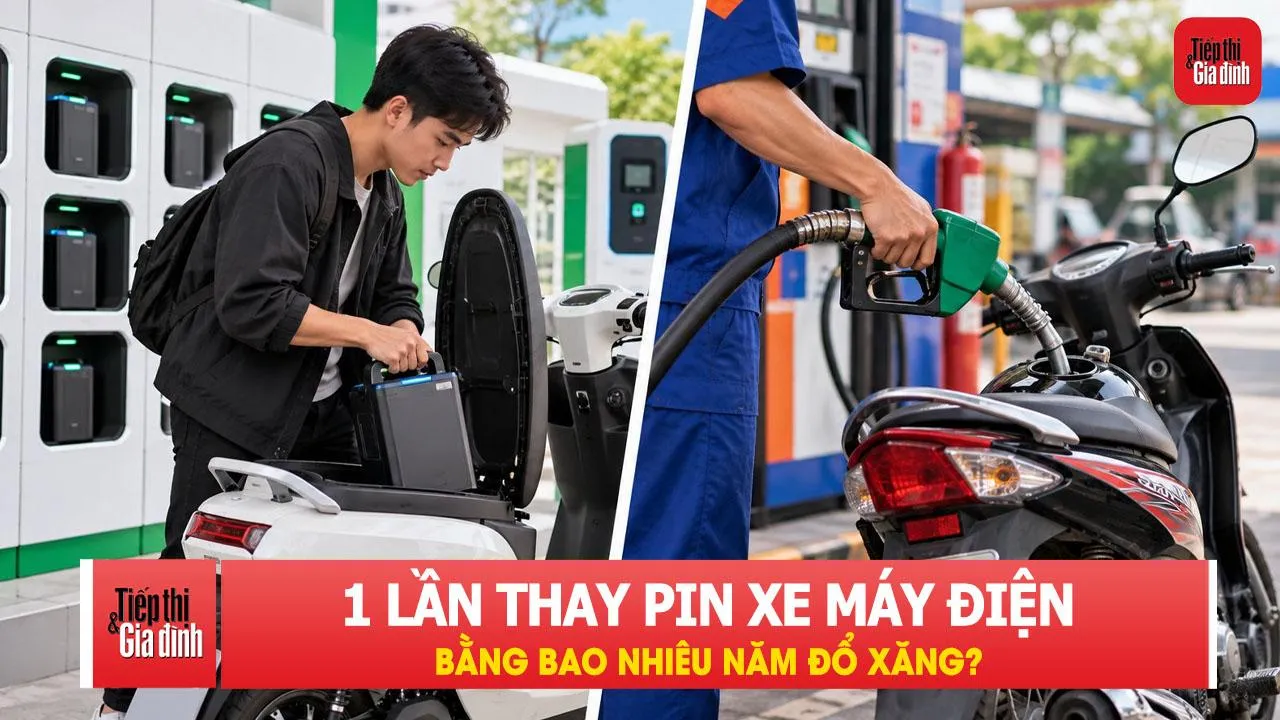 Một lần thay pin xe máy điện bằng bao nhiêu năm đổ xăng? Con số khiến nhiều người bất ngờ!