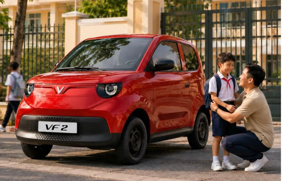 Dễ mua, tiết kiệm, gọn đi phố: VinFast VF 2 đưa ô tô đến gần gia đình trẻ