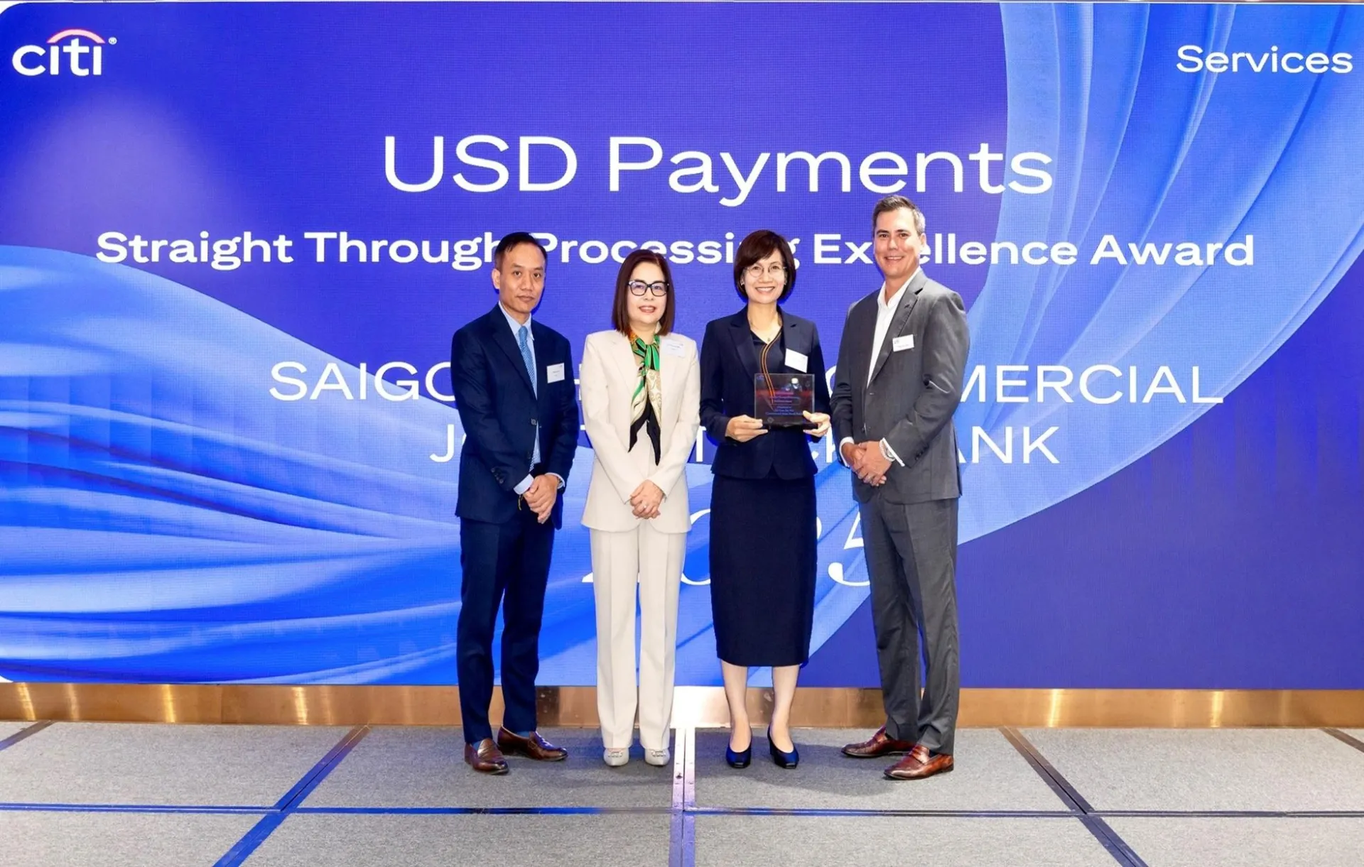 SHB nhận Giải thưởng Chất lượng Thanh toán Quốc tế Xuất sắc (STP Award) từ Citibank