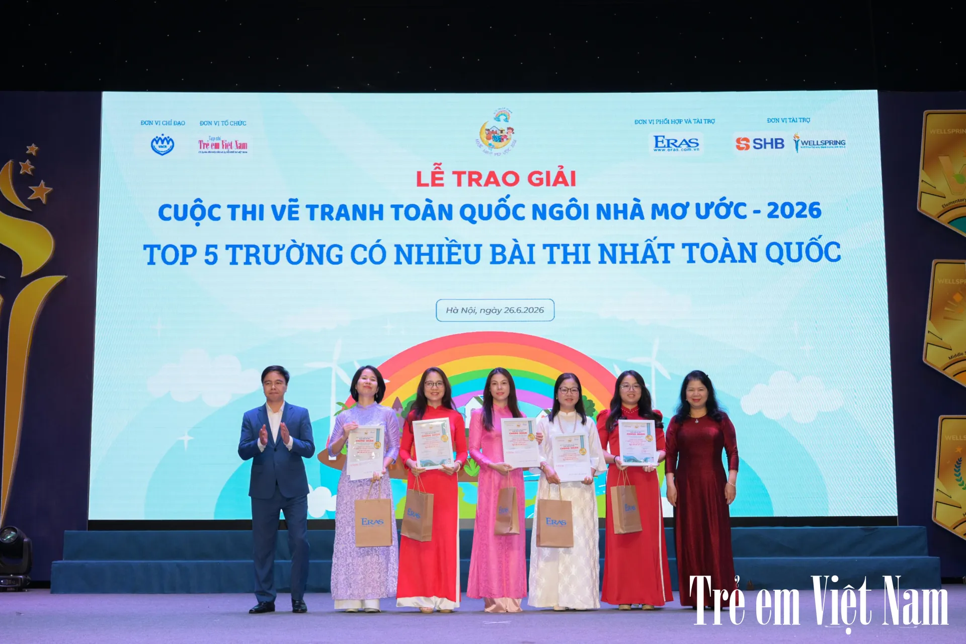 Vinh danh Top 5 trường có nhiều bài dự thi nhất toàn quốc tại cuộc thi 'Ngôi nhà mơ ước 2026'