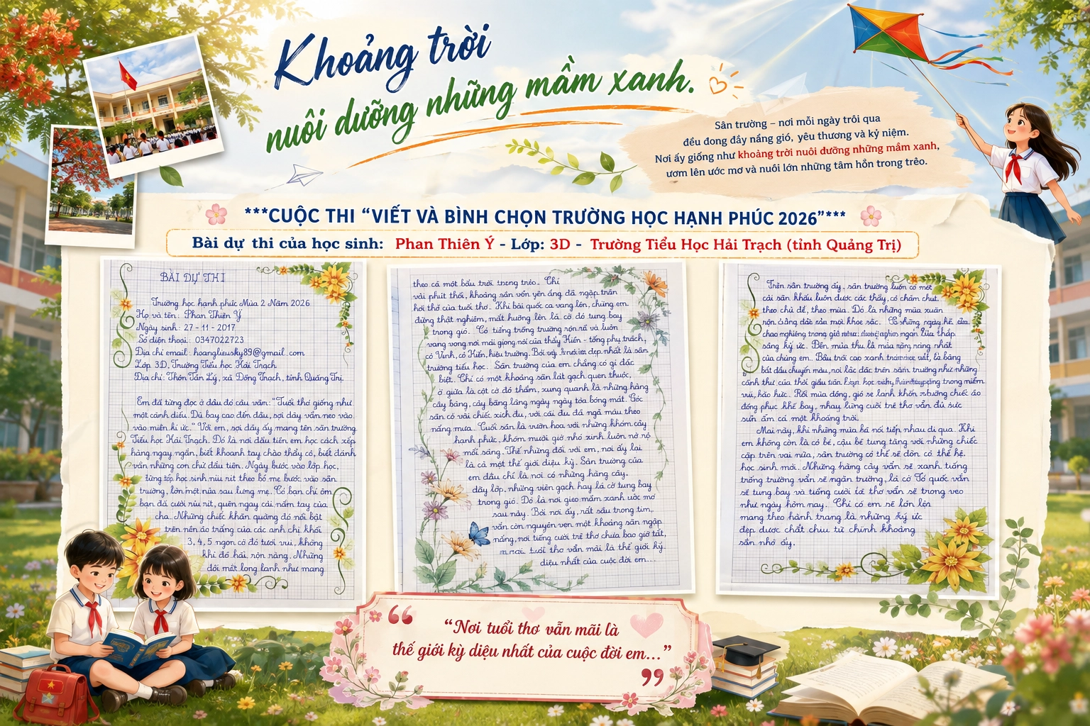 Khoảng trời nuôi dưỡng những mầm xanh