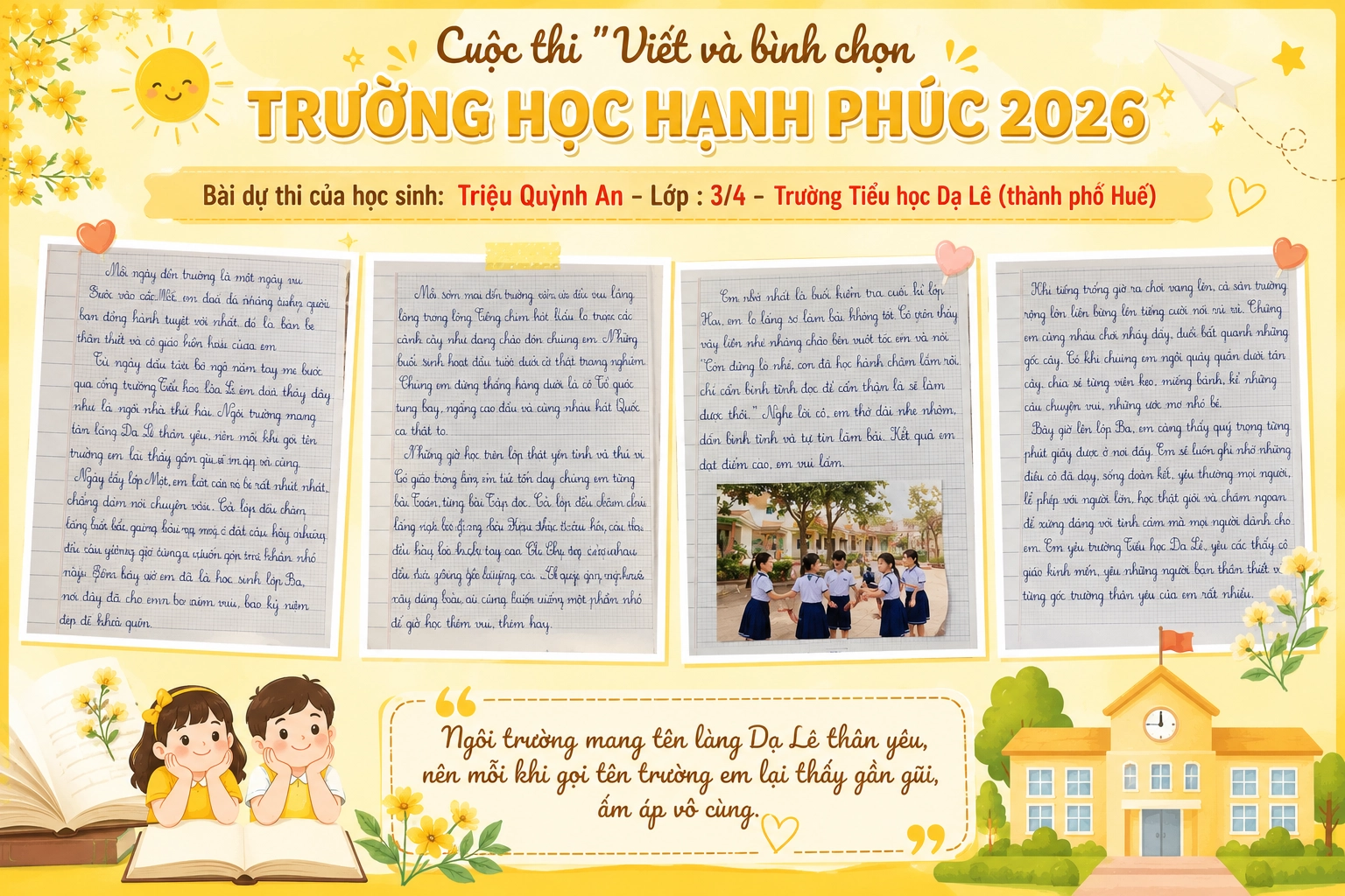 Mỗi ngày đến trường là một ngày vui