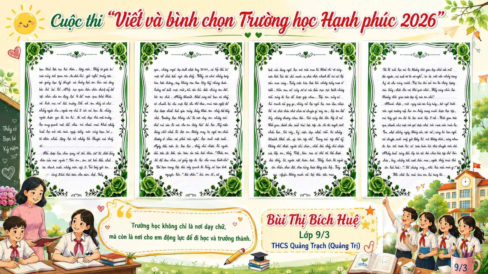 Thanh xuân cấp hai - nơi lưu giữ những ký ức đẹp
