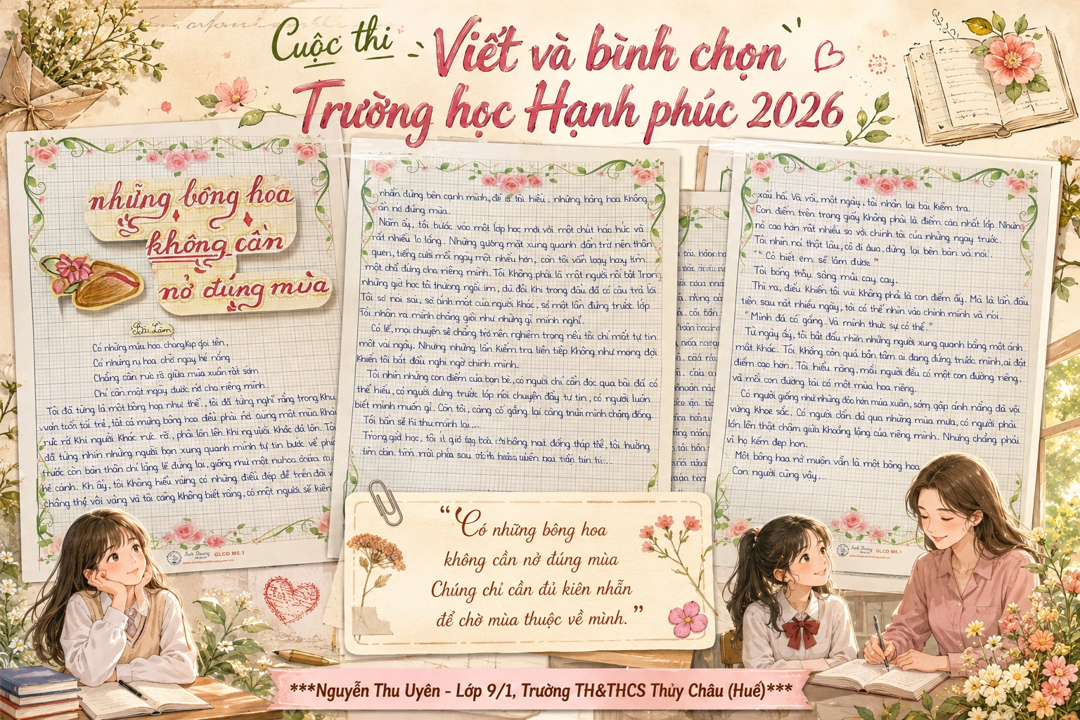Những bông hoa không cần nở đúng mùa
