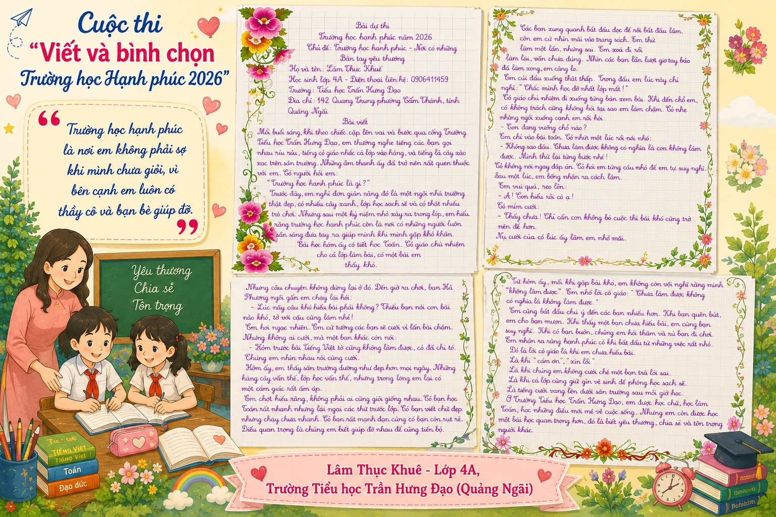 Trường học hạnh phúc - Nơi những bàn tay yêu thương