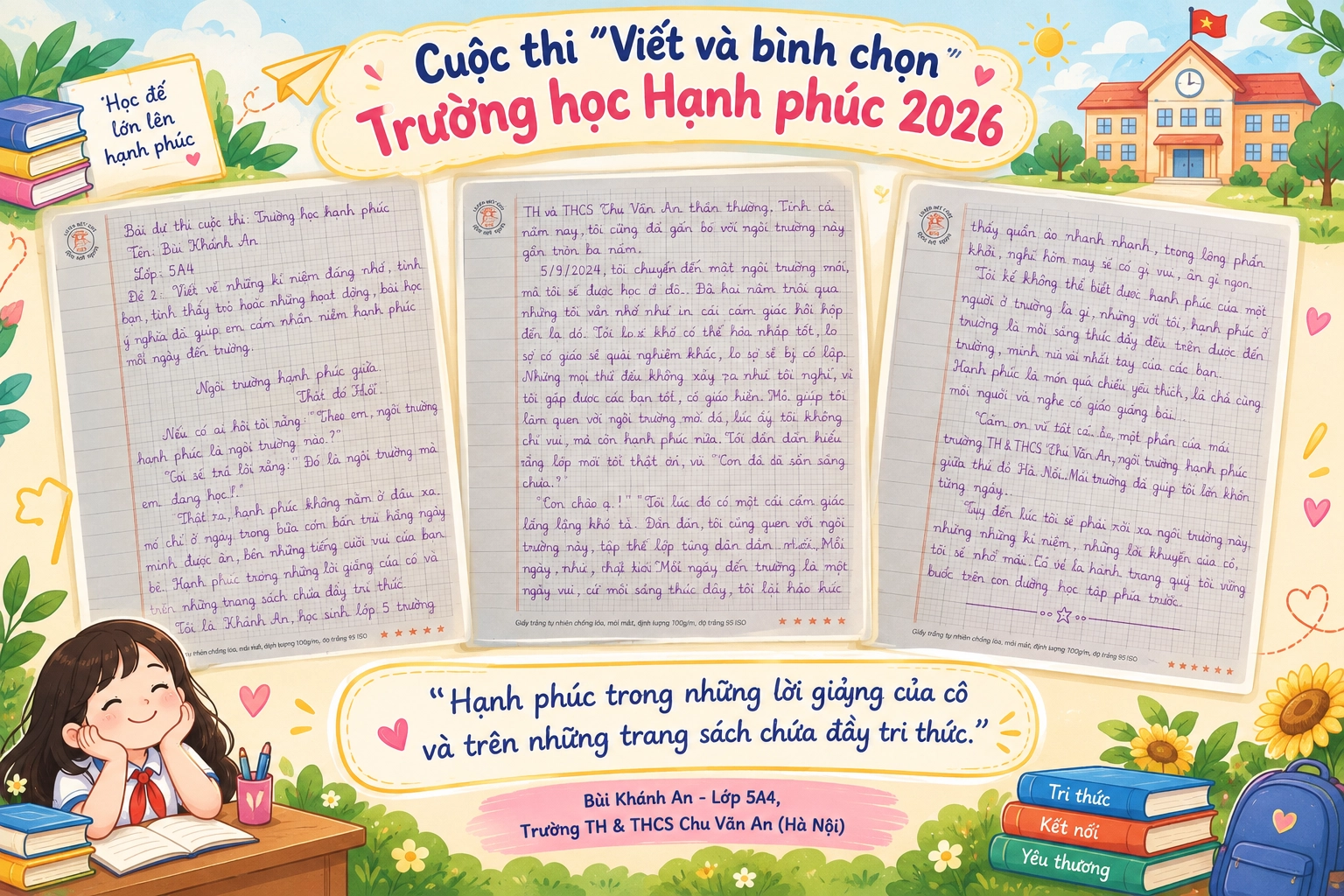 Ngôi trường hạnh phúc giữa Thủ đô Hà Nội