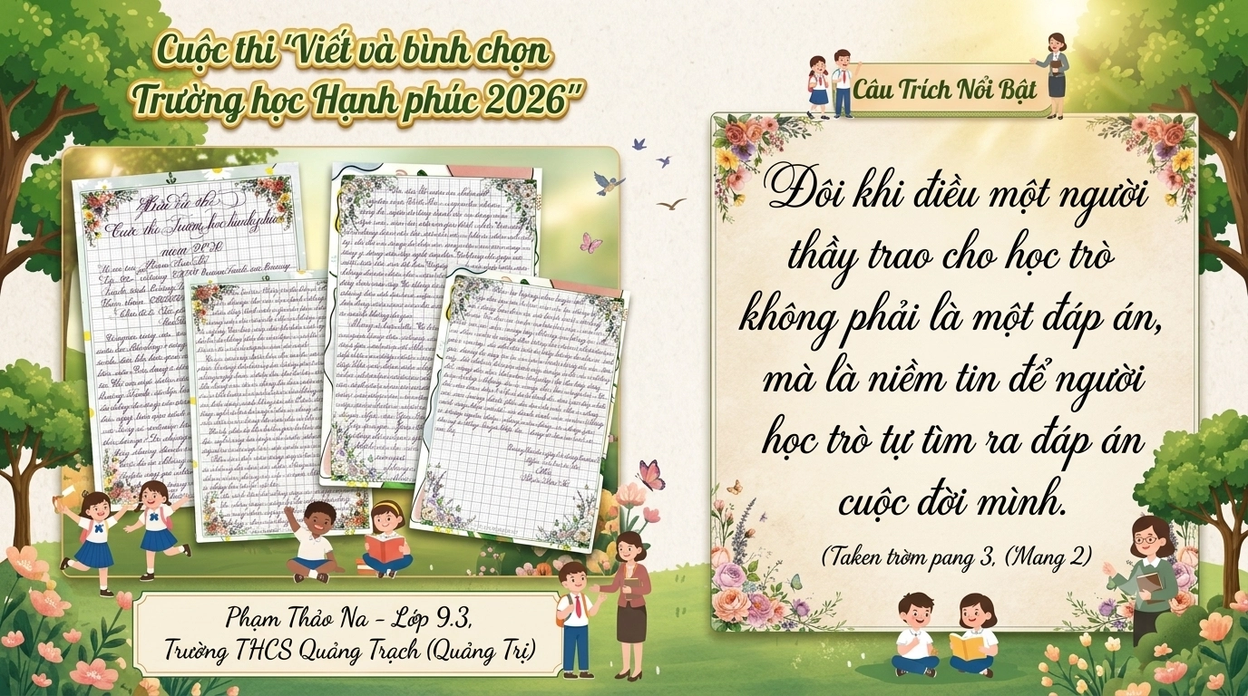 Điều em muốn mang theo sau cánh cổng trường