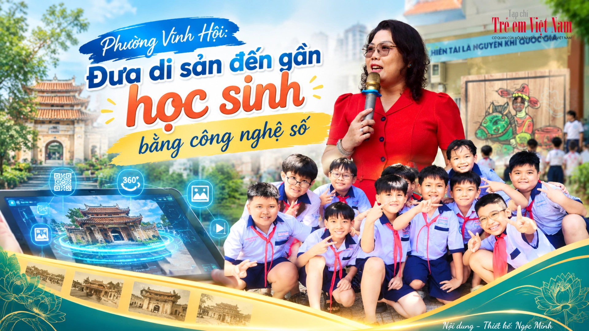 Phường Vĩnh Hội: Đưa di sản đến gần học sinh bằng công nghệ số