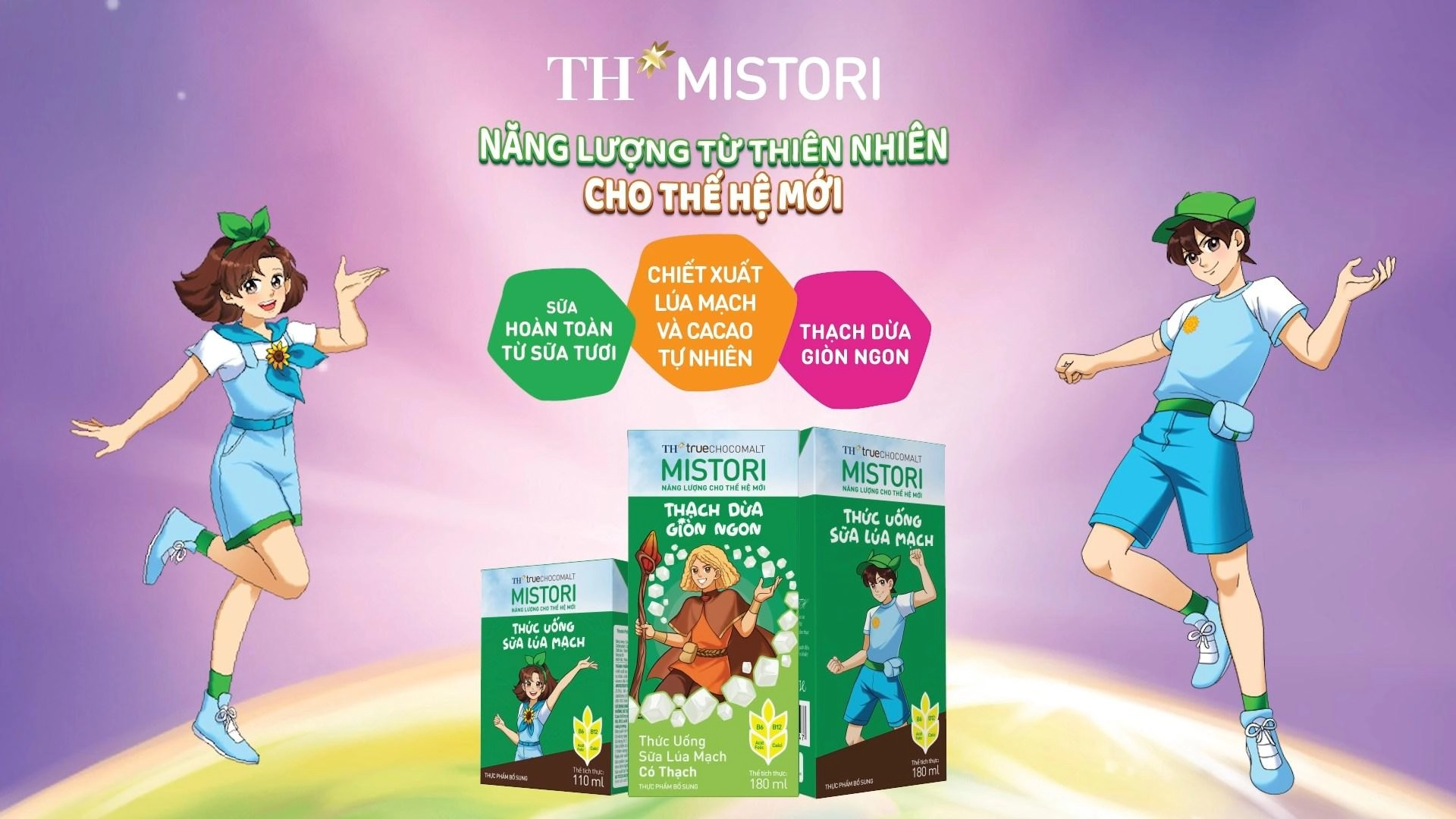 Sữa lúa mạch có thạch TH true CHOCOMALT MISTORI - Năng lượng từ thiên nhiên cho thế hệ mới