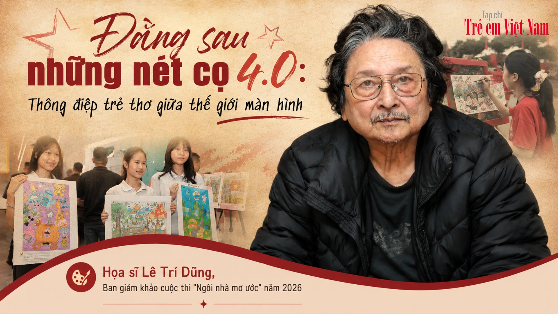 Hội họa trẻ thơ thời công nghệ số: Mỗi bức tranh trẻ em đều là một thông điệp người lớn cần lắng nghe
