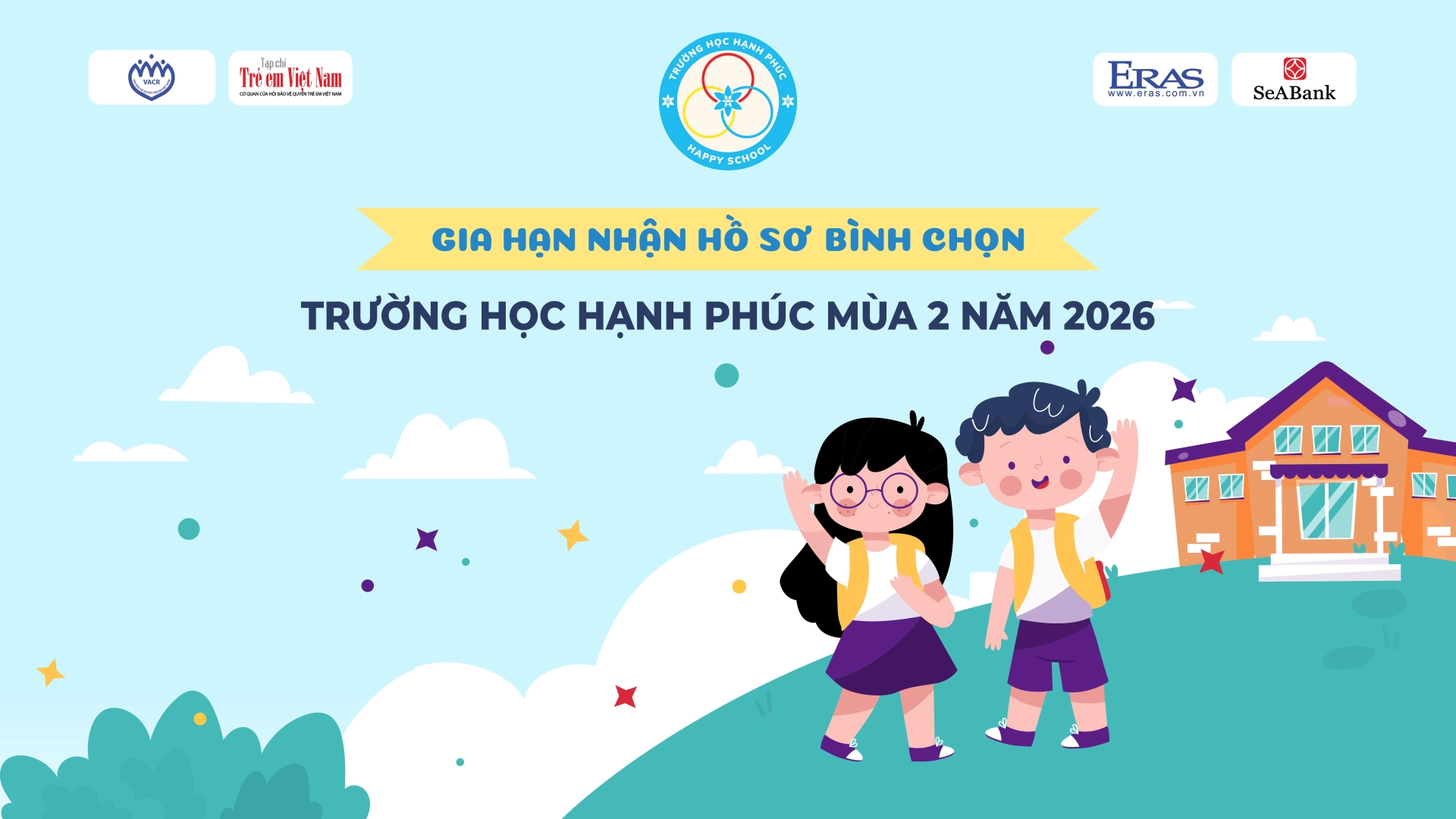Gia hạn đăng ký bình chọn “Trường học hạnh phúc” 2026 đến ngày 30/9