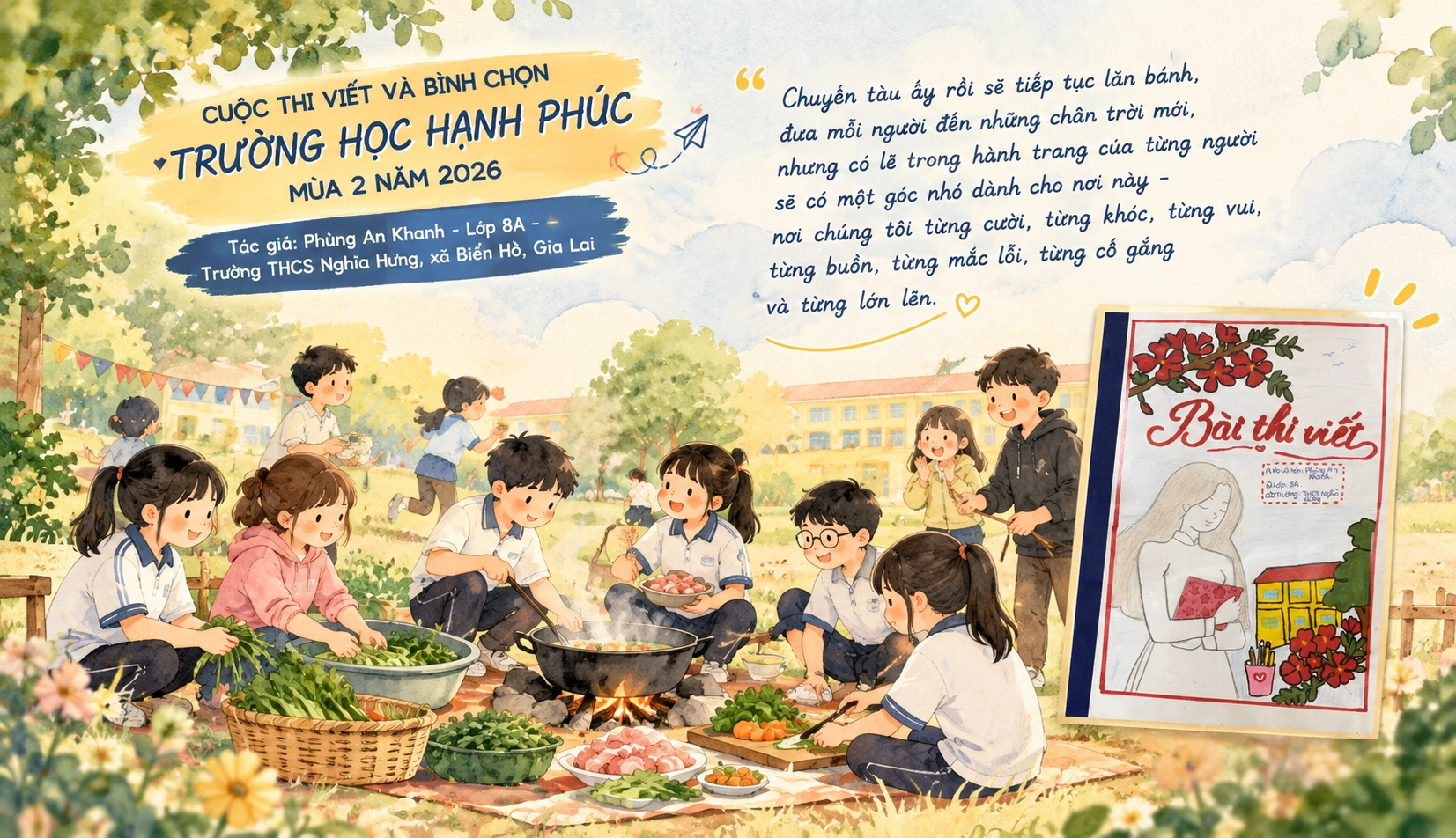 Ga tàu tuổi trẻ 7A: Nơi lưu giữ những ký ức về lớp học của yêu thương và sự sẻ chia