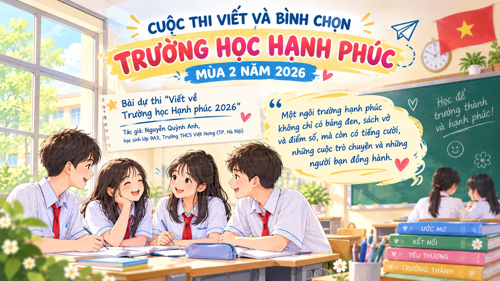 Trường học hạnh phúc là nơi không ai phải trưởng thành một mình