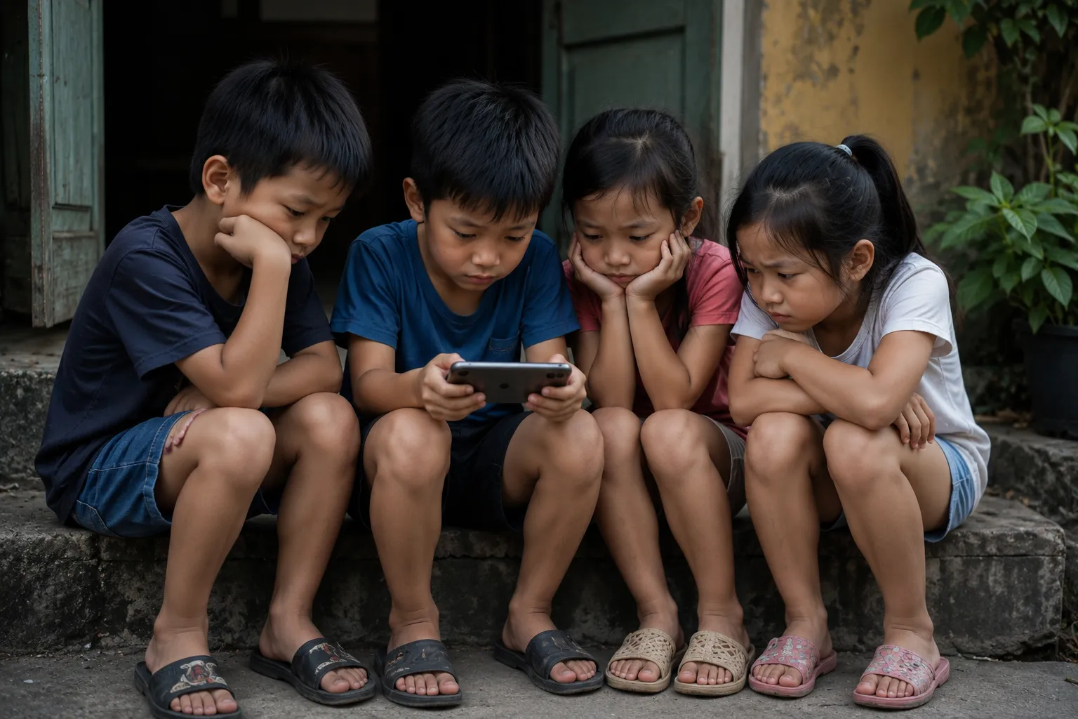 Tuổi thơ sau màn hình điện thoại