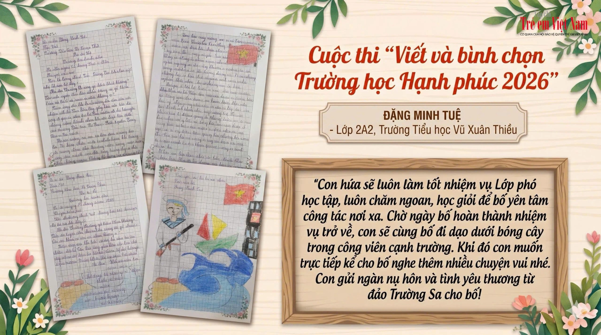 Bức thư gửi bố nơi đảo xa