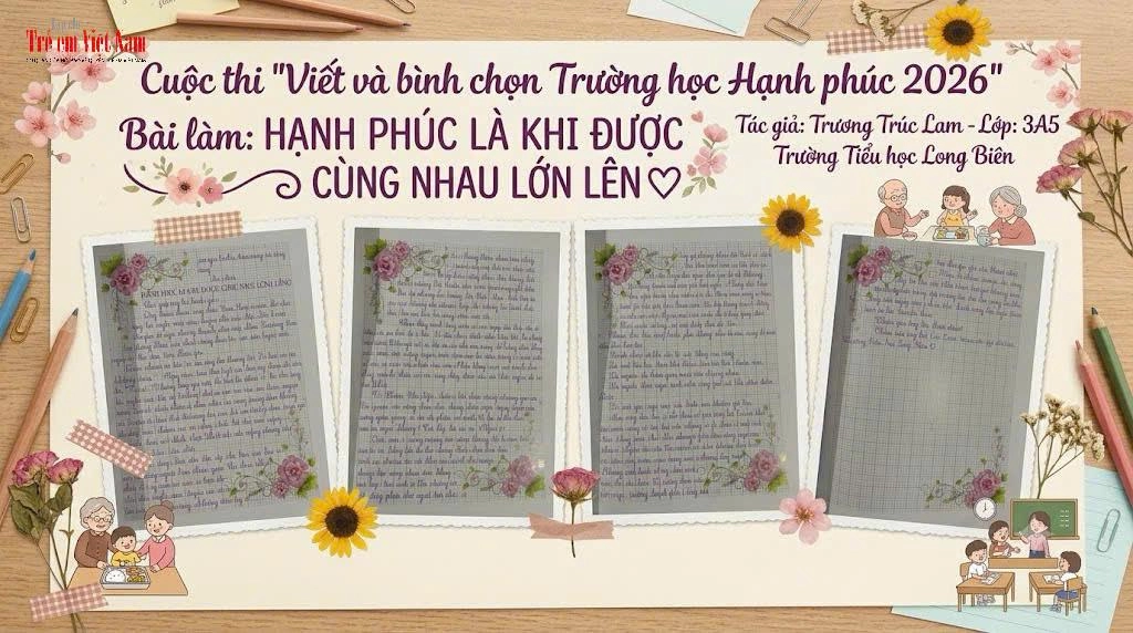 Hạnh phúc là khi được cùng nhau lớn lên