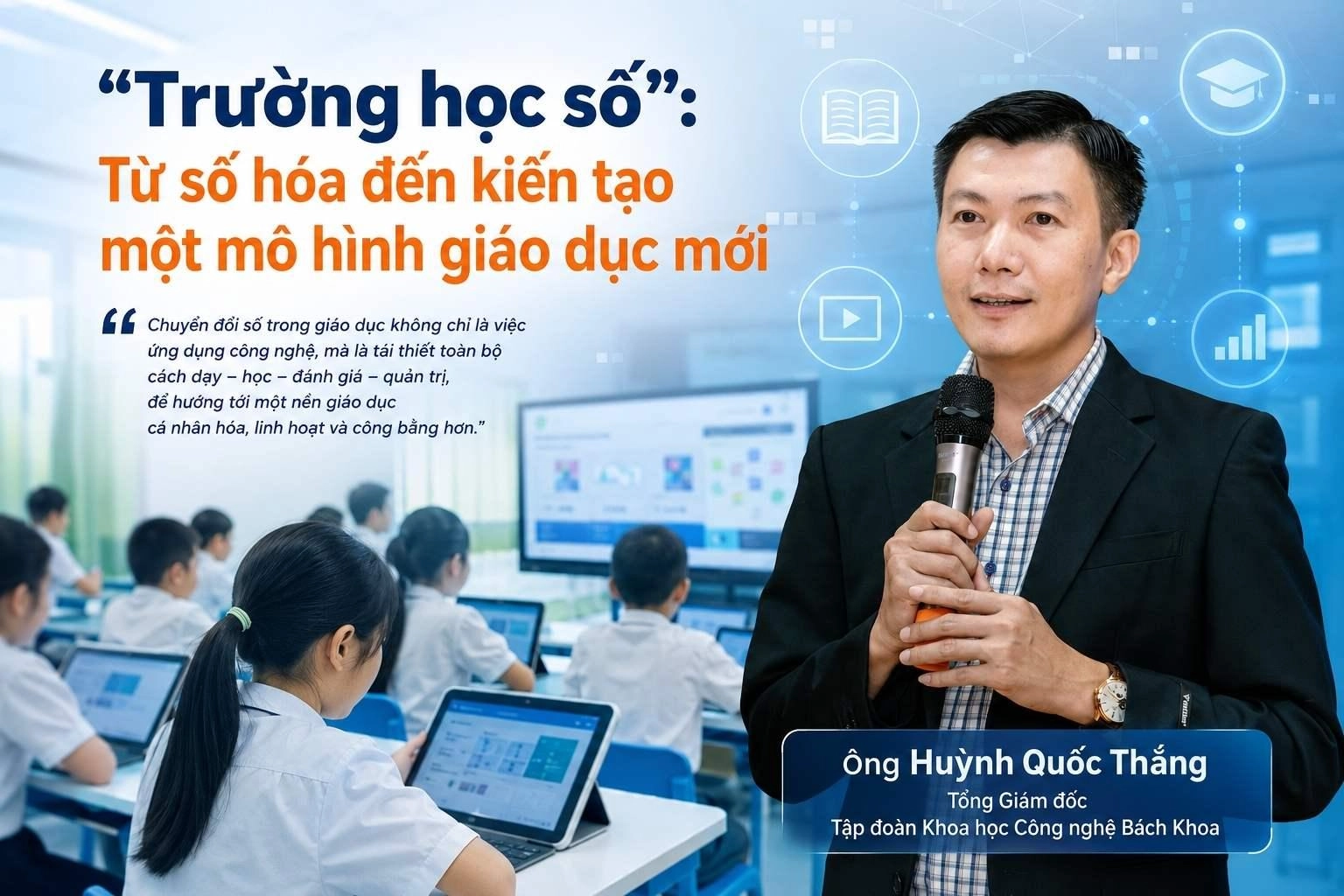 Từ số hóa đến kiến tạo một mô hình giáo dục mới