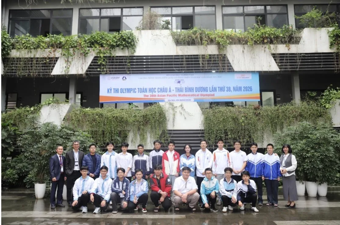 Việt Nam giành 7 huy chương, xếp thứ 7 tại Olympic Toán học châu Á - Thái Bình Dương 2026
