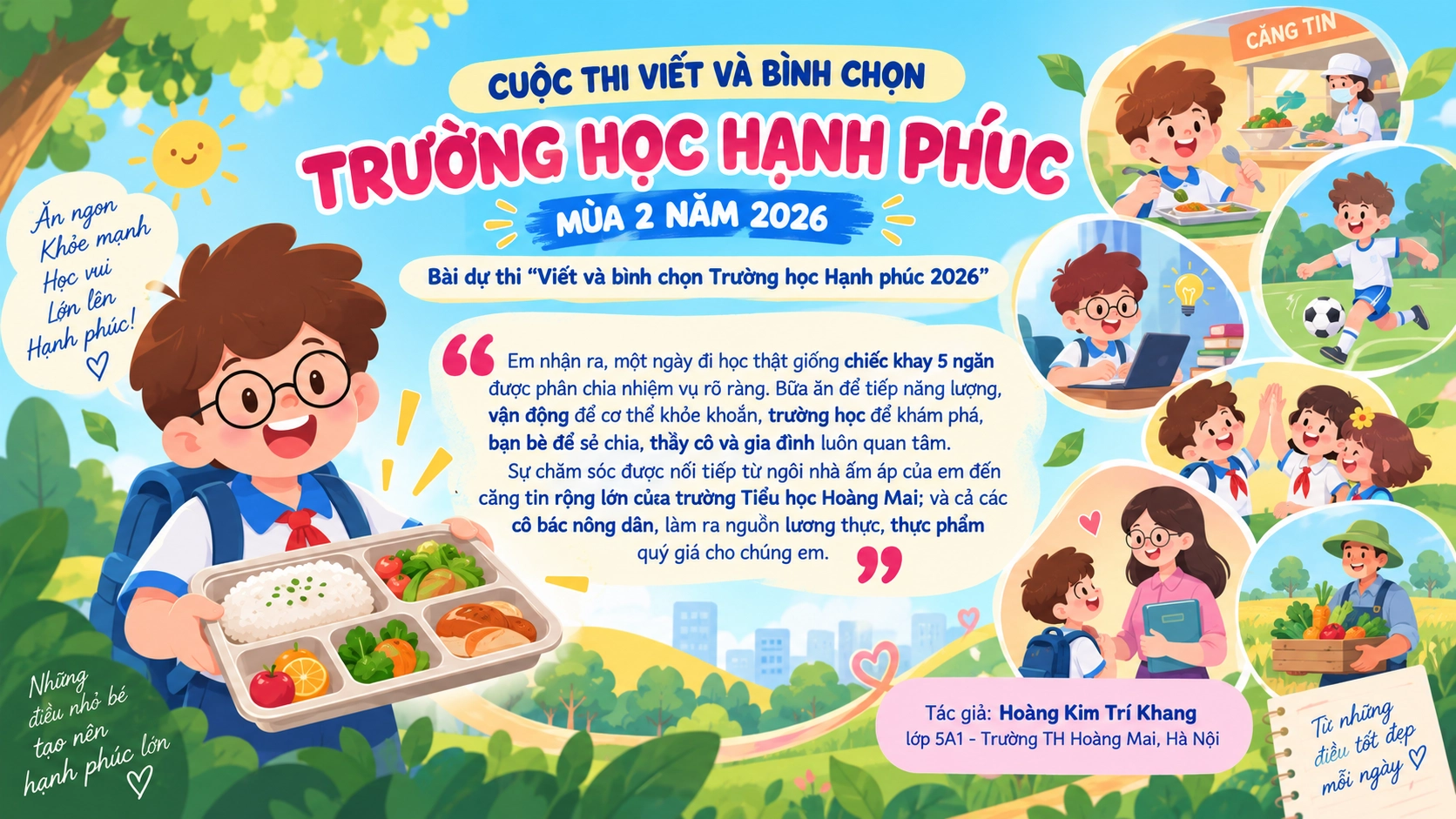Chiếc khay ăn bán trú