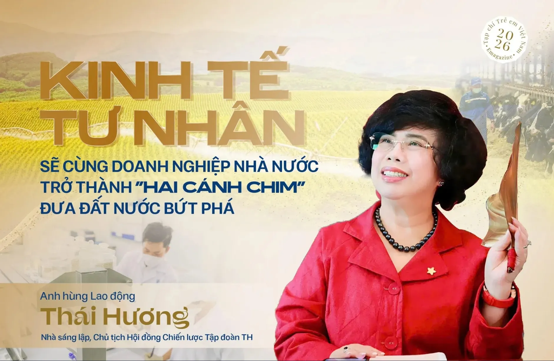 Anh hùng Lao động Thái Hương: Nỗ lực tăng trưởng và góp sức vì một Việt Nam khỏe mạnh