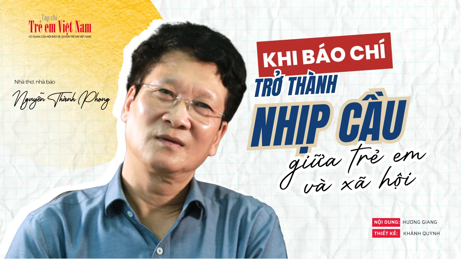 Báo chí cần trở thành cầu nối để trẻ em cất lên tiếng nói của mình