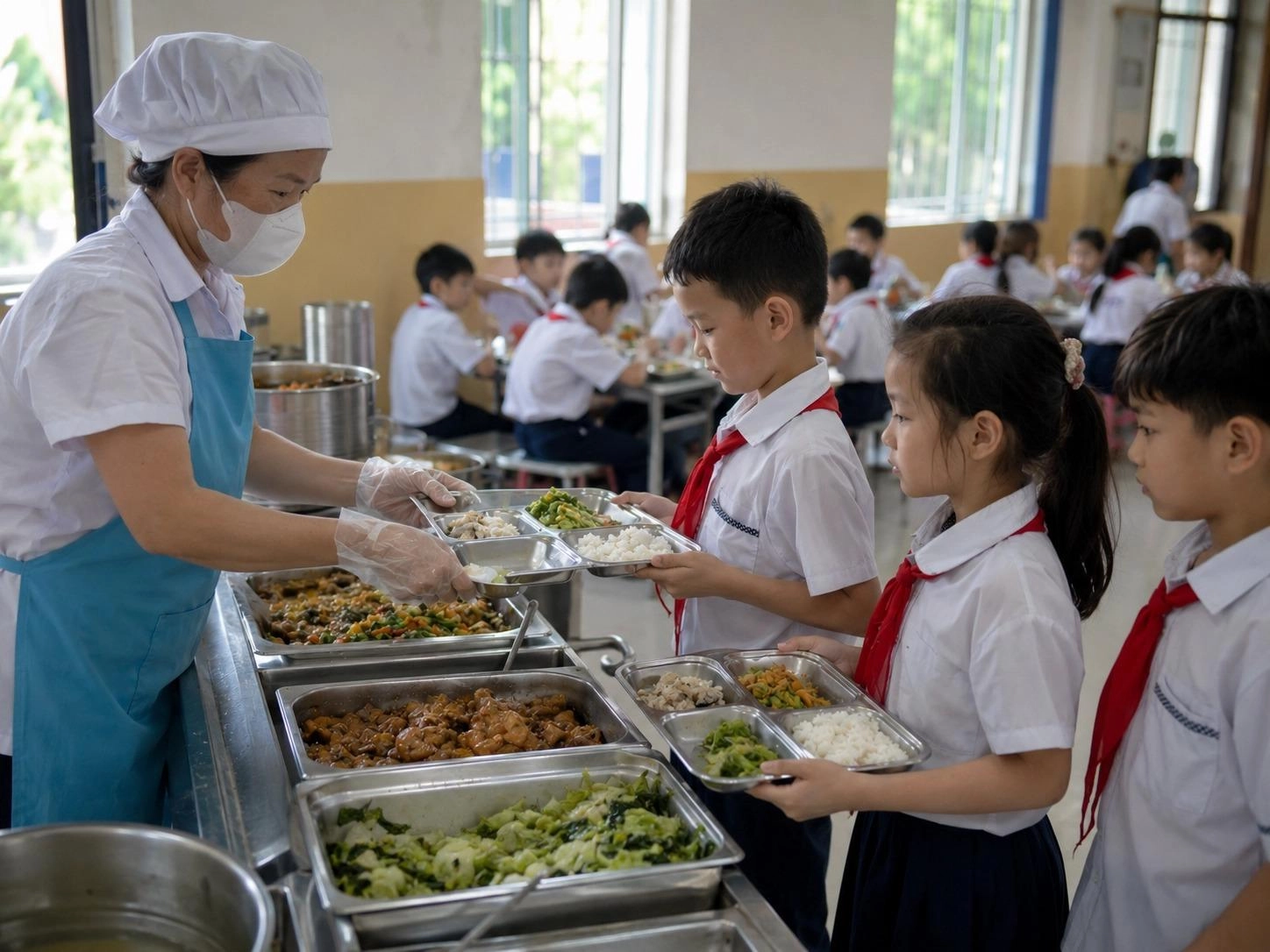 Hà Nội tổ chức bữa ăn bán trú thế nào tại các trường học sau sáp nhập?