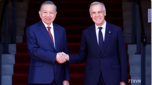 Tổng Bí thư, Chủ tịch nước Tô Lâm hội đàm với Thủ tướng Canada Mark Carney
