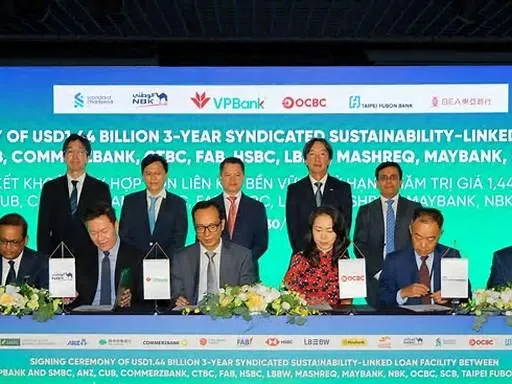VPBank ký khoản vay liên kết bền vững 1,44 tỷ USD với 15 định chế tài chính
