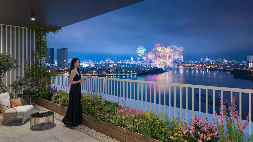 Mỹ cảnh sông - núi - biển và pháo hoa trong tầm mắt chủ nhân tinh hoa S-Light Tower