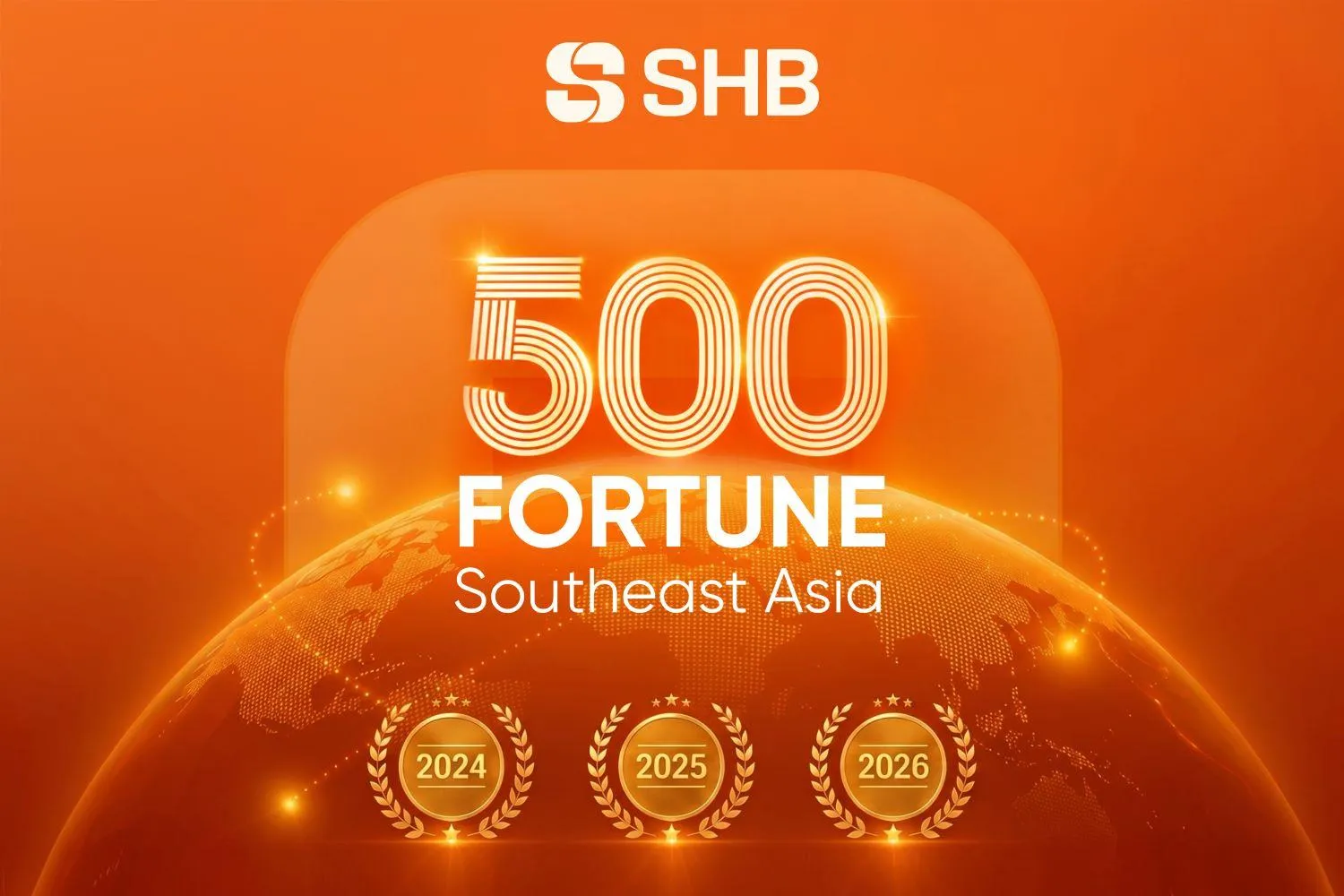 SHB được vinh danh trong TOP 10 Ngân hàng thương mại Việt Nam uy tín năm 2026