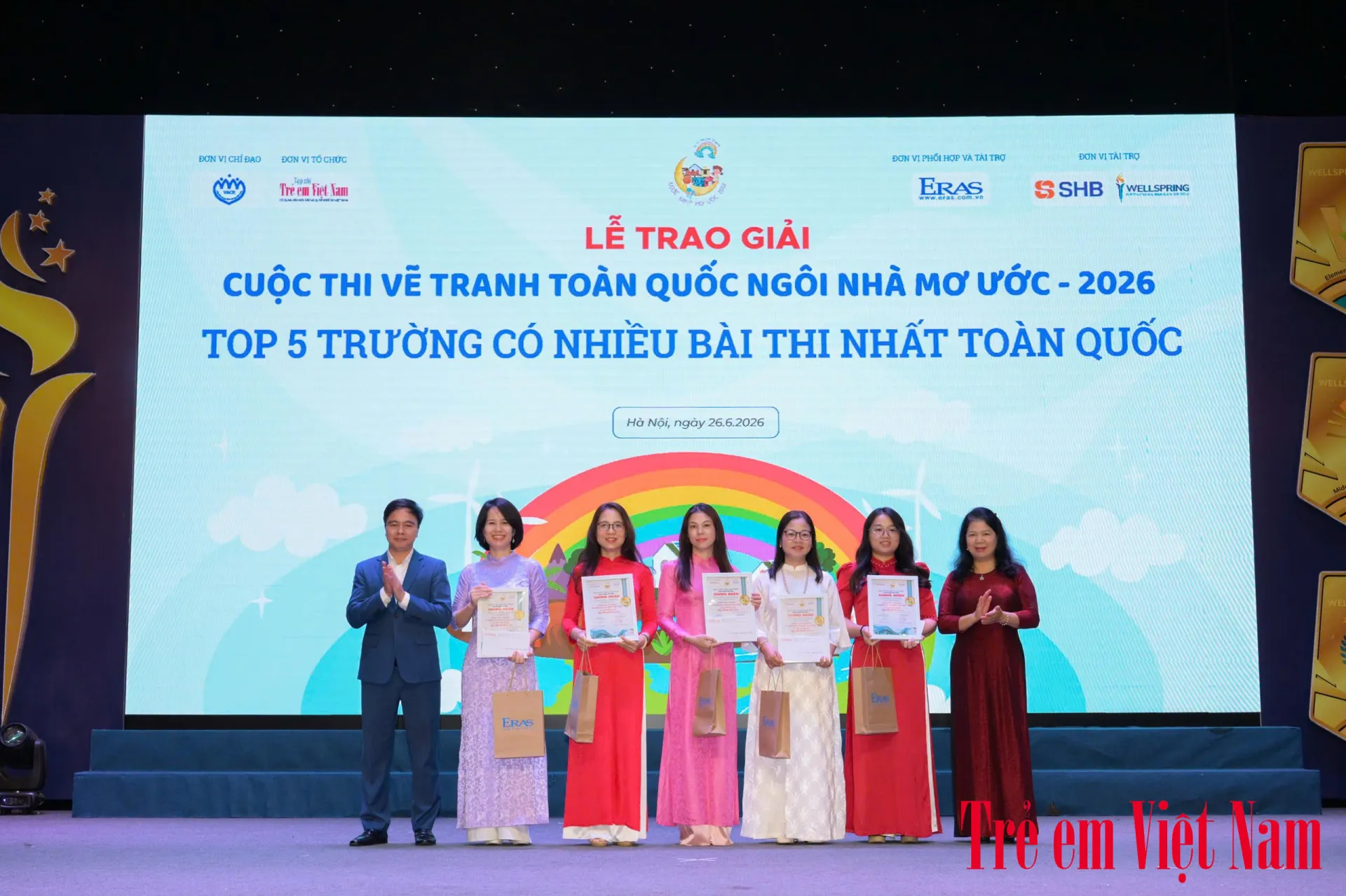 Vinh danh Top 5 trường có nhiều bài dự thi nhất toàn quốc tại cuộc thi 'Ngôi nhà mơ ước 2026'