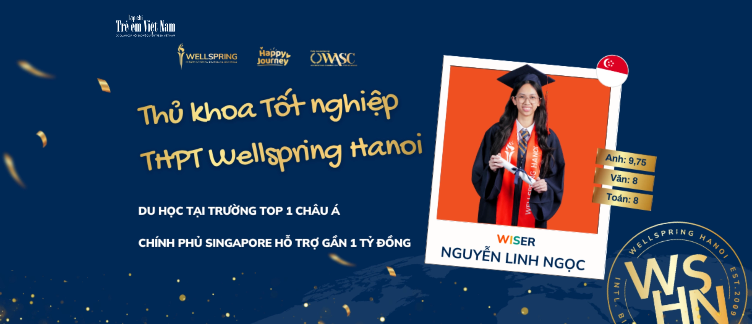 Nữ sinh đạt giải cao nhất cuộc thi trường học hạnh phúc trúng tuyển Đại học Top 1 châu Á
