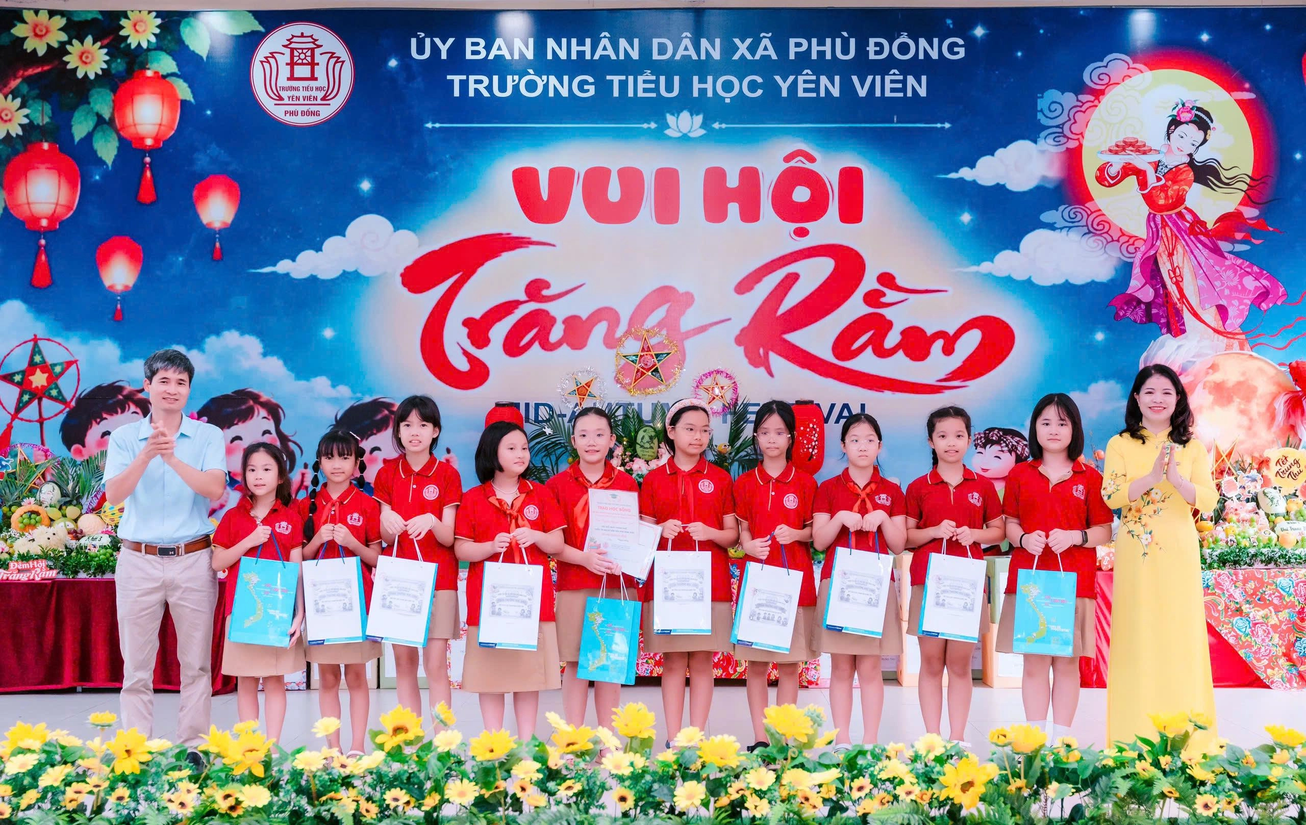 Trường Tiểu học Yên Viên rộn ràng “Vui hội trăng rằm 2026”