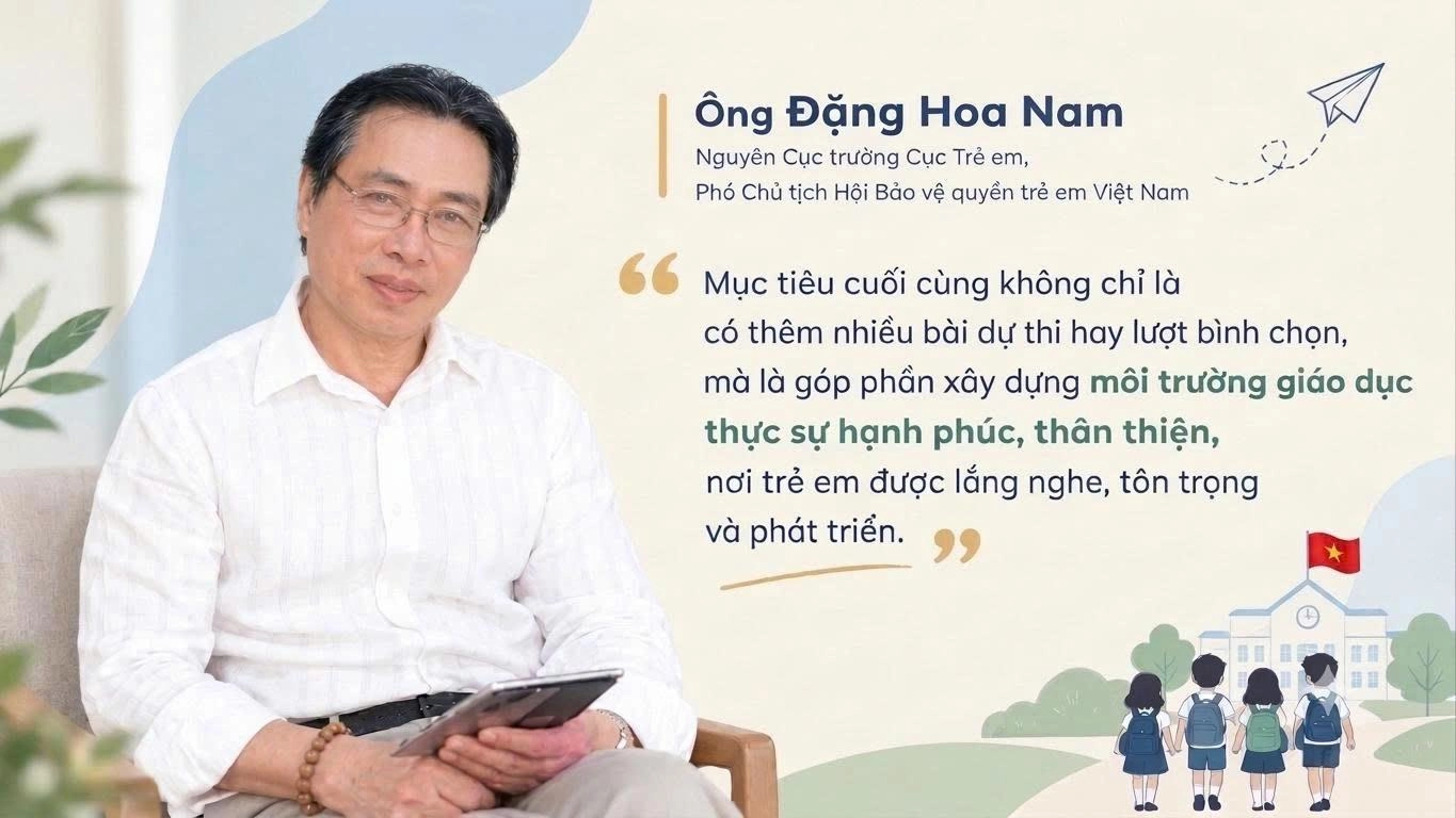 Nguyên Cục trưởng Cục Trẻ em: Muốn học sinh hạnh phúc, thầy cô cũng phải hạnh phúc