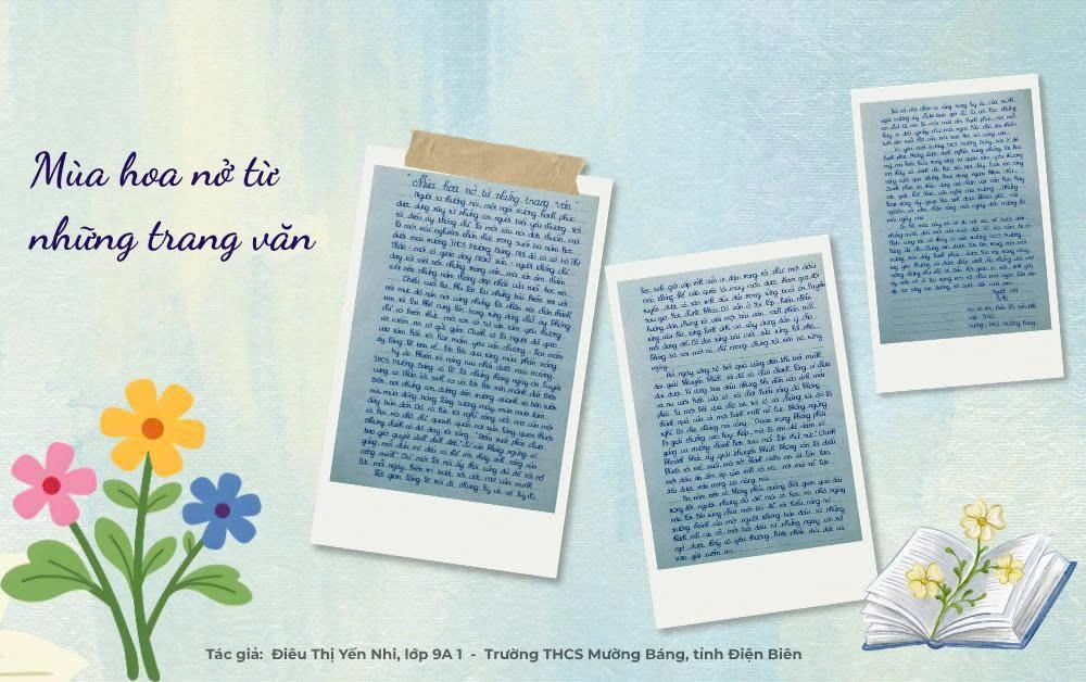 Mùa hoa nở từ những trang văn