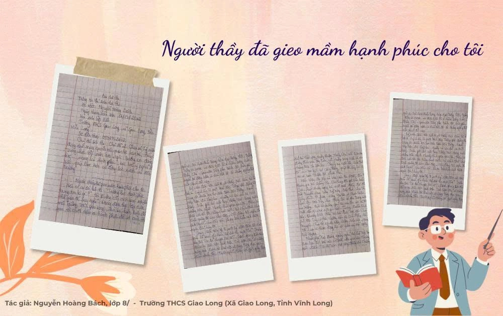 Người thầy đã gieo mầm hạnh phúc cho tôi