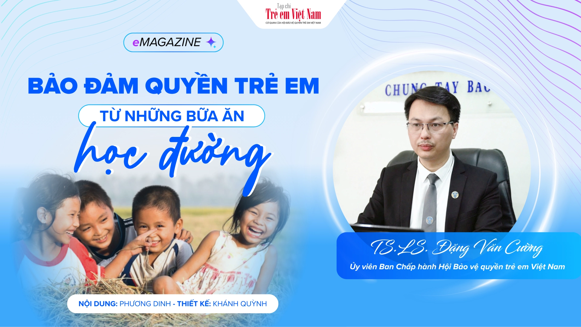 TS.LS. Đặng Văn Cường: Đã đến lúc nhìn bữa ăn học đường như một quyền của trẻ em