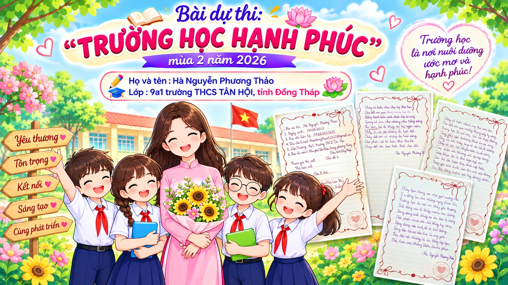 Mái Trường Hạnh Phúc Tân Hội - Nơi Chắp Cánh Ước Mơ