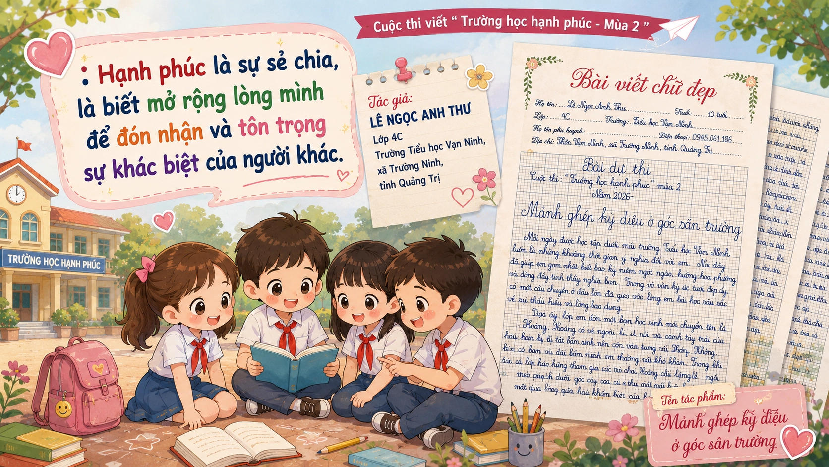 Mảnh ghép kỳ diệu ở góc sân trường