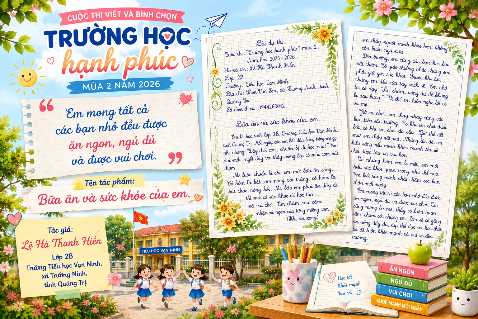 Bữa ăn và sức khỏe của em