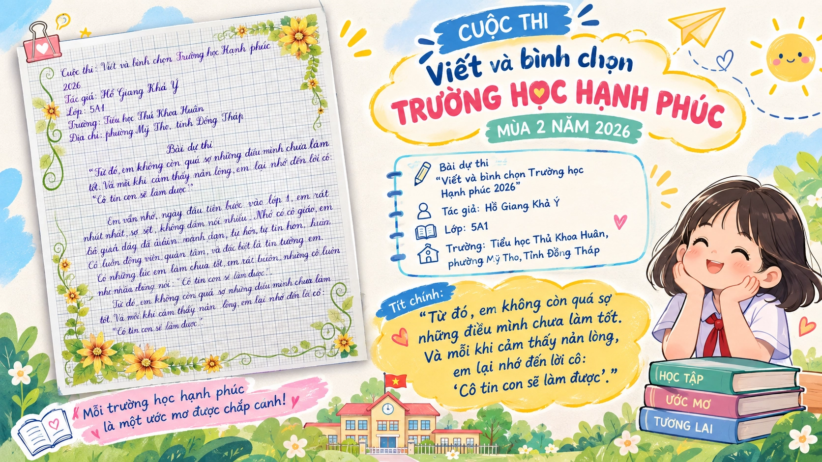 Mái trường hạnh phúc - Nơi ước mơ bắt đầu