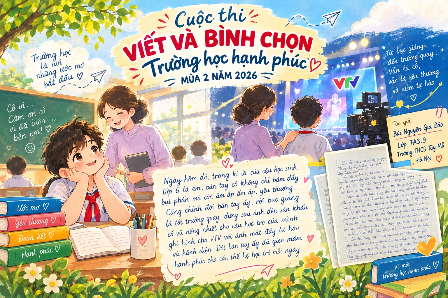 Trên tay cô không chỉ là bụi phấn