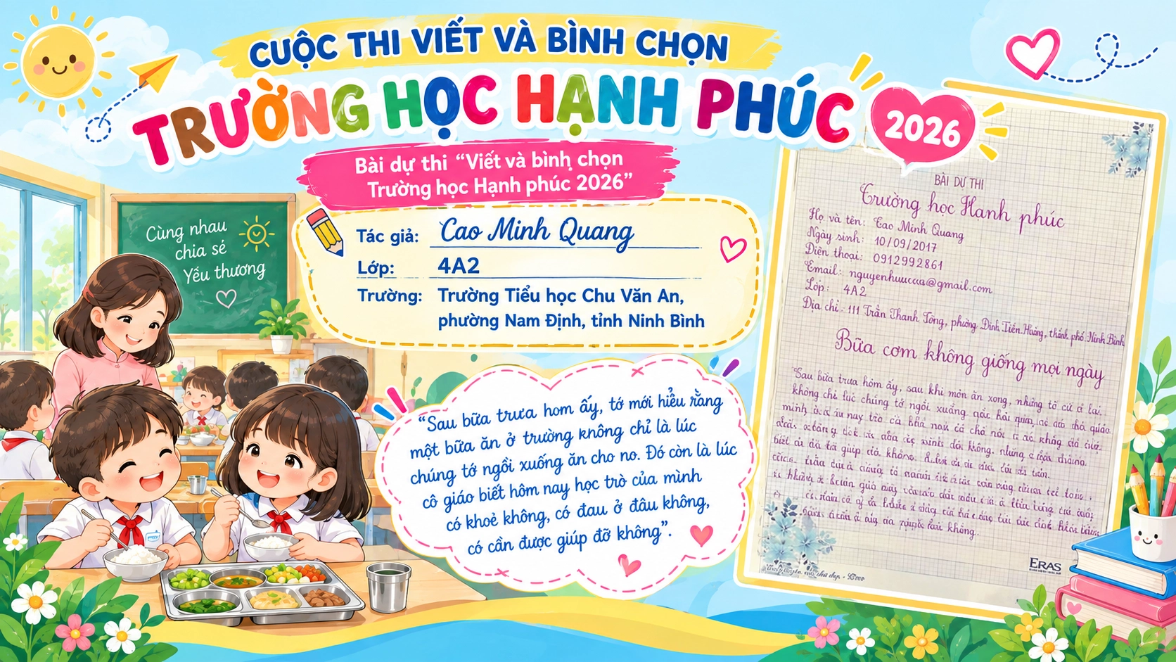 Bữa cơm không giống mọi ngày