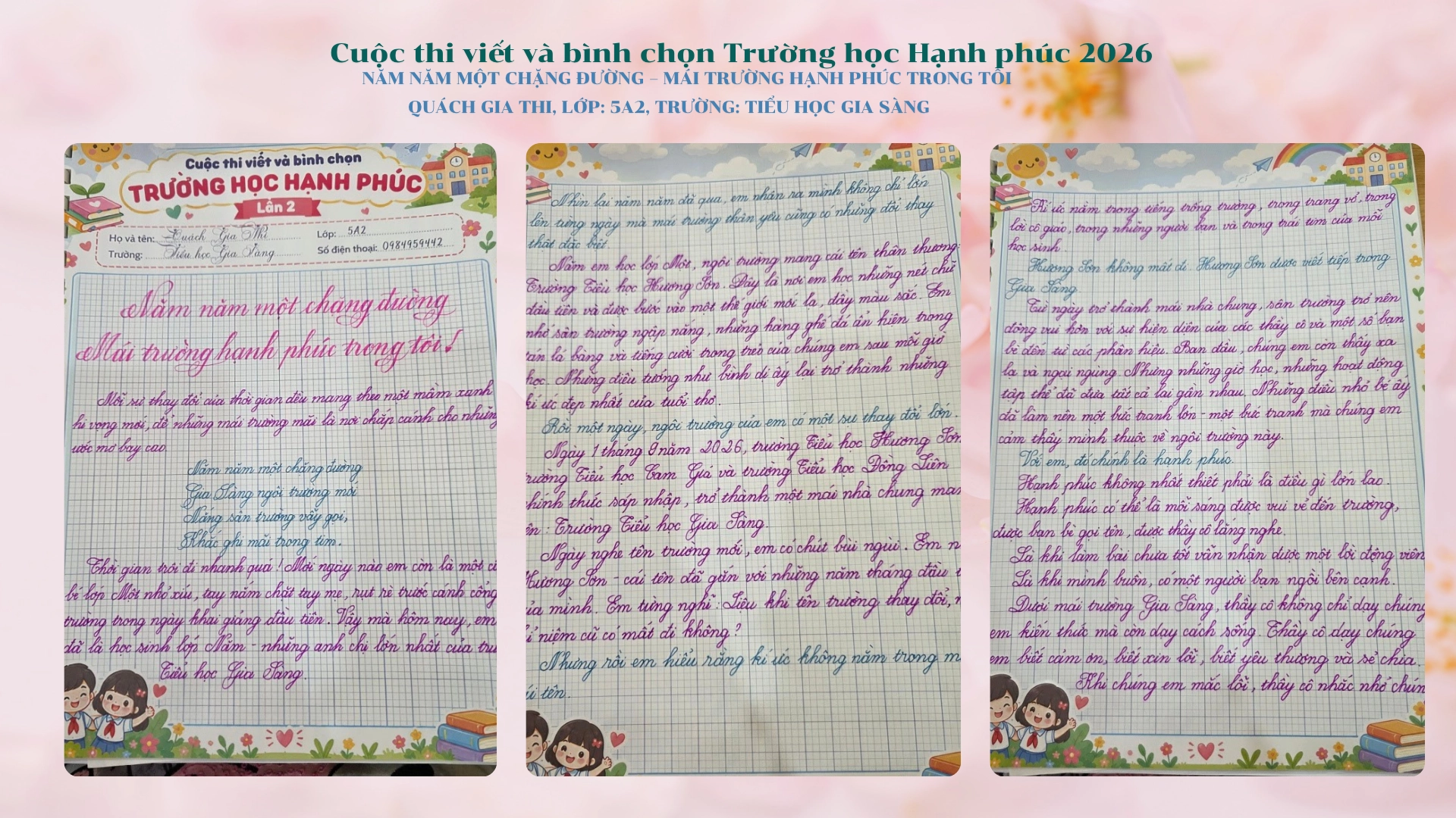 Năm năm một chặng đường – mái trường hạnh phúc trong tôi