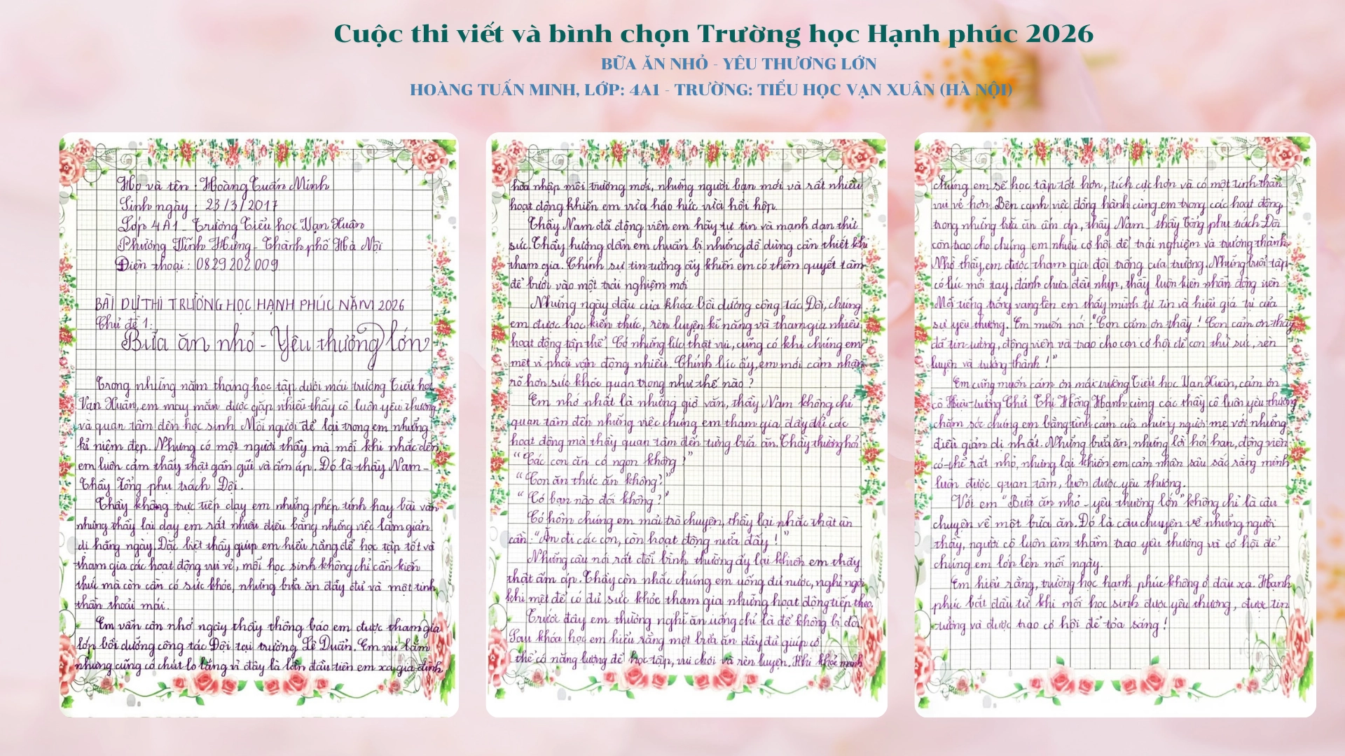 Bữa ăn nhỏ - Yêu thương lớn