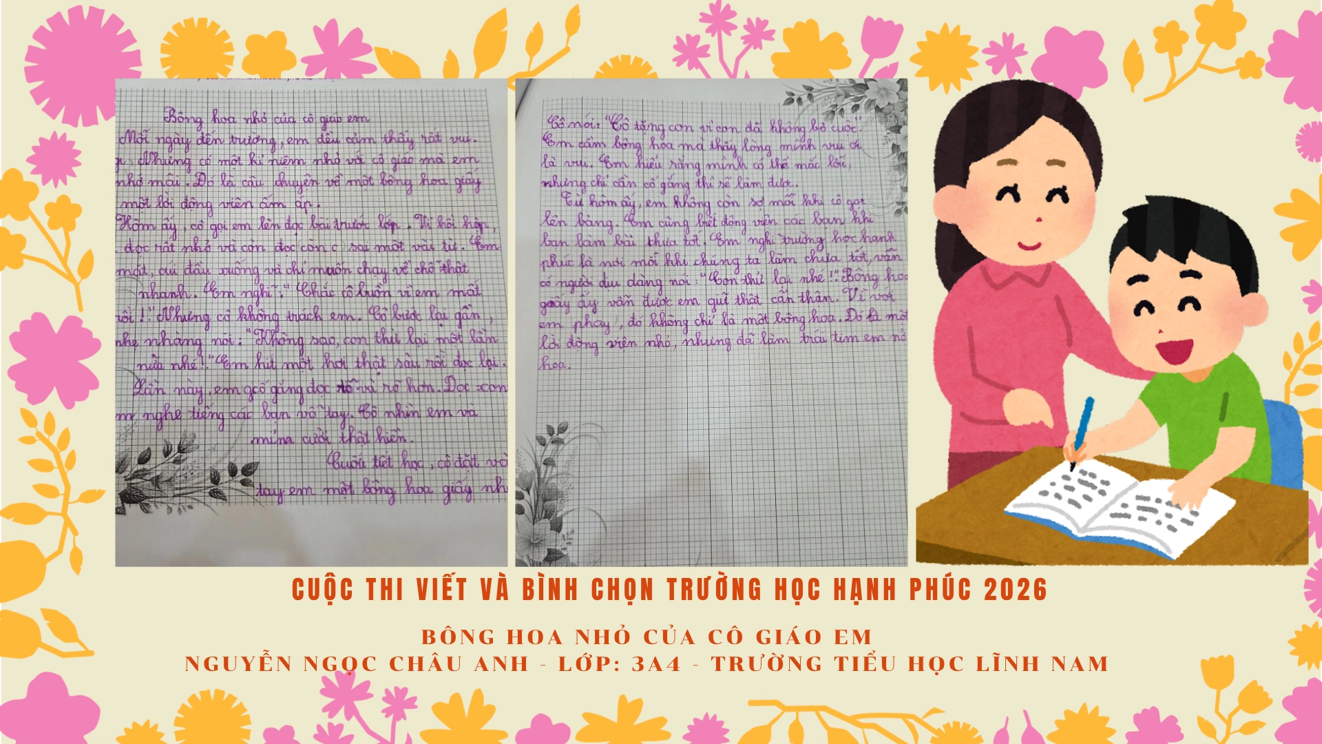 Bông hoa nhỏ của cô giáo em