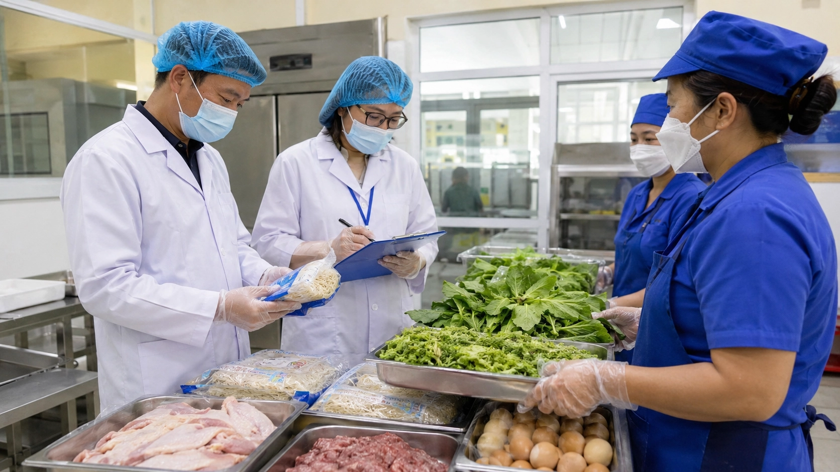 Hà Nội tăng kiểm soát thực phẩm tại bếp ăn bán trú. (Ảnh minh họa) 0a9336e3-7134-44cb-8b21-9d36698adb1d