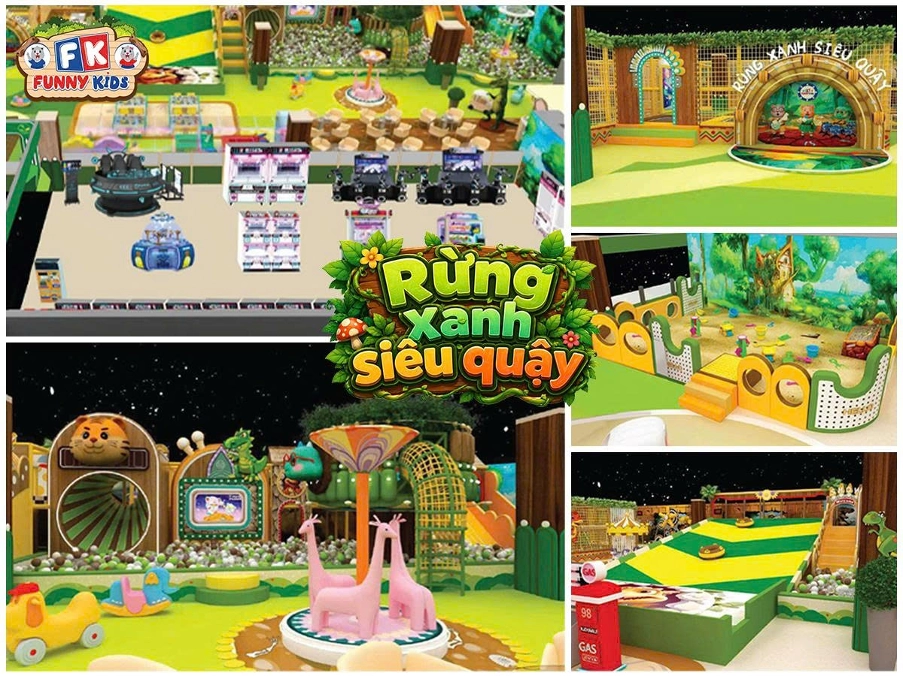 Lần Đầu Tiên Tại Đan Phượng: Funny Kids Mang Cả “Rừng Xanh Siêu Quậy” Cho Bé Thỏa Sức Khám Phá